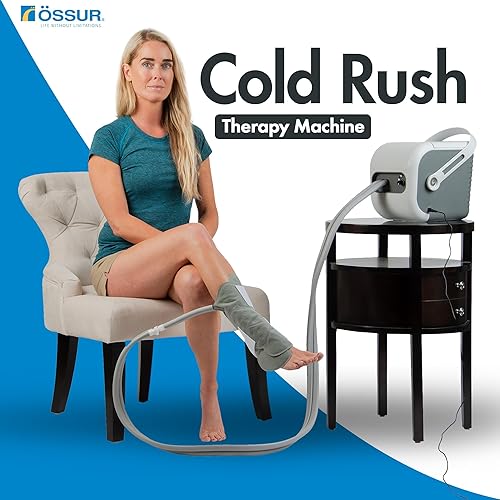 Miniatura 7 de Ossur Sistema de máquina de terapia Cold Rush con almohadilla universal, máquina de hielo ergonómica, máquina de terapia de frío ajustable,