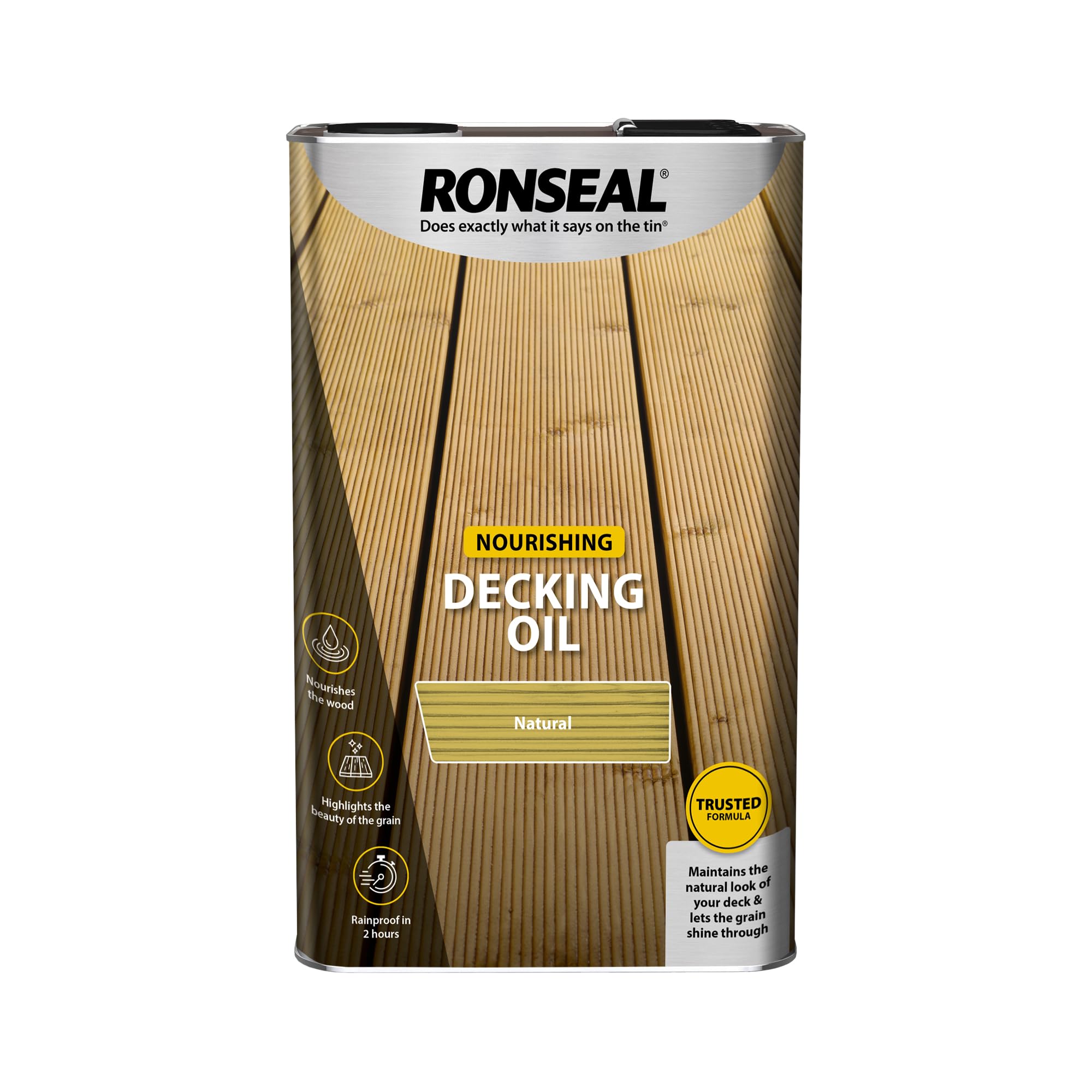 Ronseal Decking Oil Decking Oil Natural Clear 5 Litre