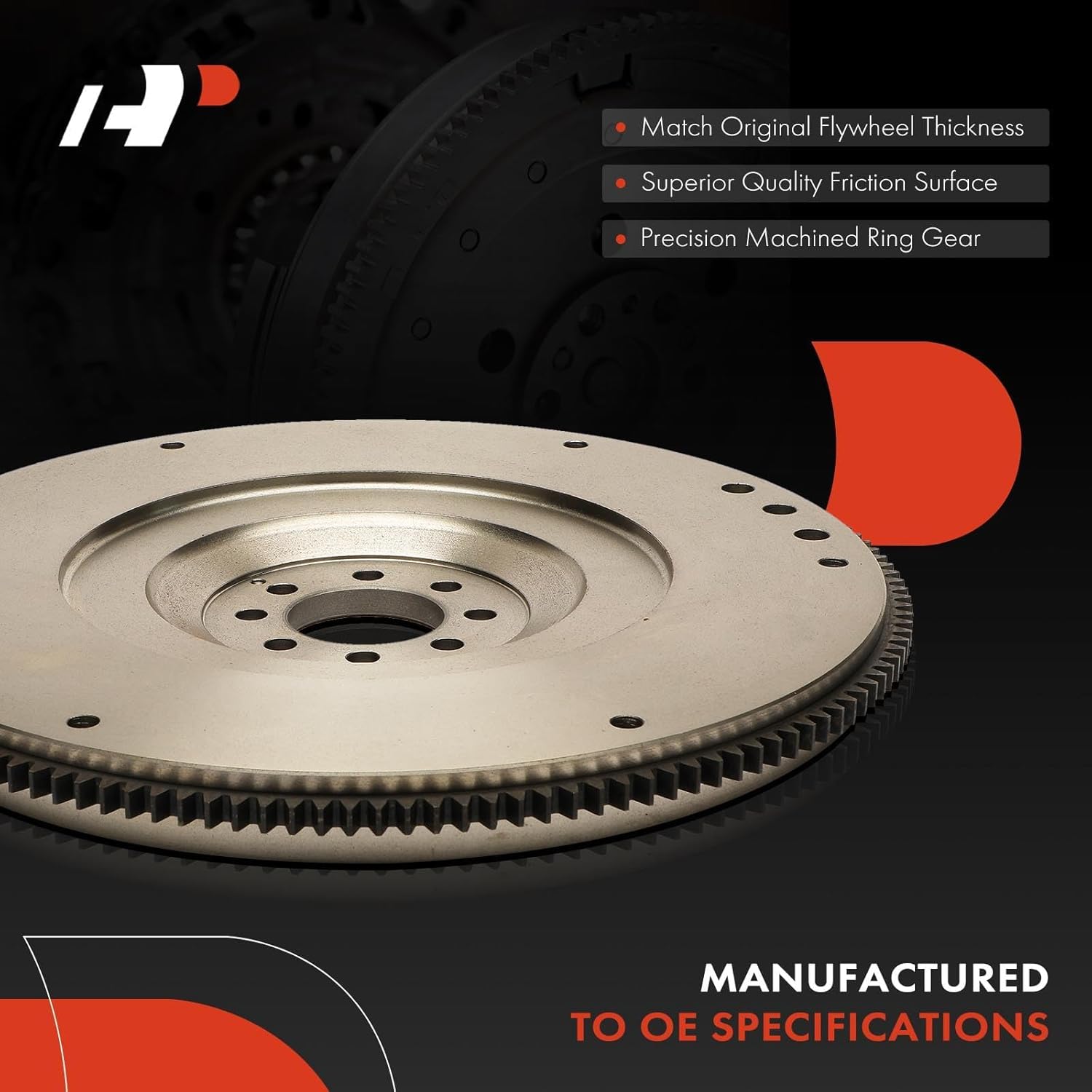 A-Premium Clutch Flywheel Compatible with Dodge Ram 1500 2002-2008, Dakota 2001-2009 & Mitsubishi Raider 2006-2009, 3.7L 4.7L, Manual Transmission, 8 Bolt Holes, 143 Teeth