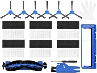 Replacement Parts Accessories for Amarey Robot Vacuum A800 A900 A980 Robocist 850 Filter and Brush Refill Kit