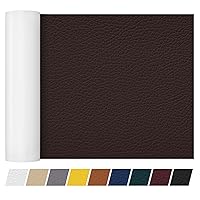 Vista 14 de Cinta de parche de reparación de cuero de 8 x 12 pulgadas, 2 piezas de cinta autoadhesiva fuerte de cuero para muebles, sofás, asientos