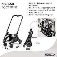 Vista 3 de PEG City Loop Frame Only Sistema de viaje compacto de bebé a niño pequeño Apto para viajes aéreos Compatible con todos los asientos