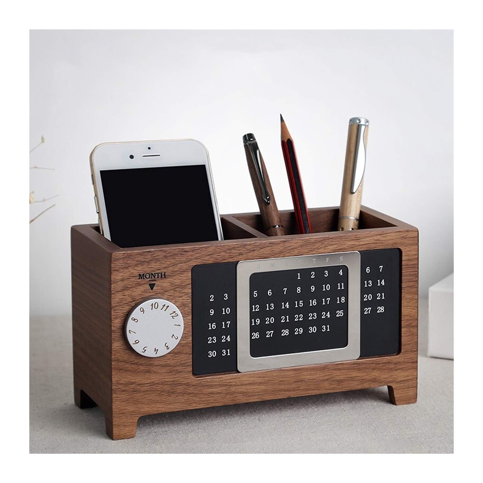 Count カウント PEN-HOLDER パンホルダー デスクペン Amazon.com: Pencil Holder Perpetual Calendar Pen Holder Desk