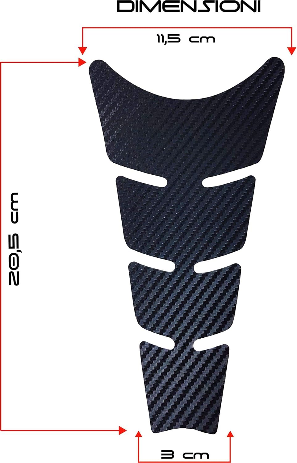 Quattroerre 18190 Tank Protection for Moto Flat Carbon Easy Wrap