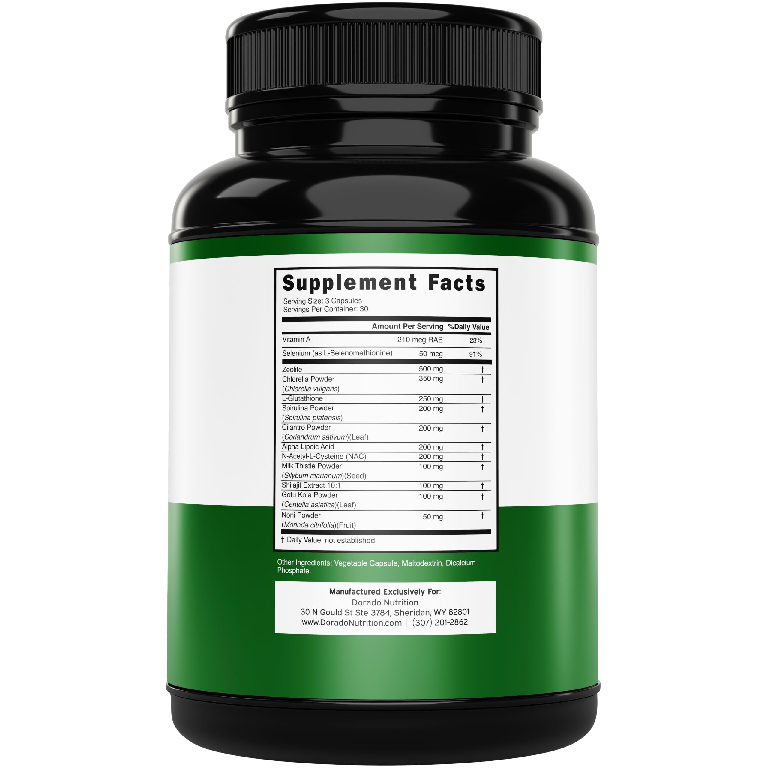Zeolite Detox for Adults (12 in 1 Formula - Milk Thistle, Alpha Lipoic Acid, N-Acetyl-L-Cysteine, Spirulina Powder & More) Zeolite Cleanse Supplement - Immune Support for Adults - 90 Vegan Capsules — Amazon image 2