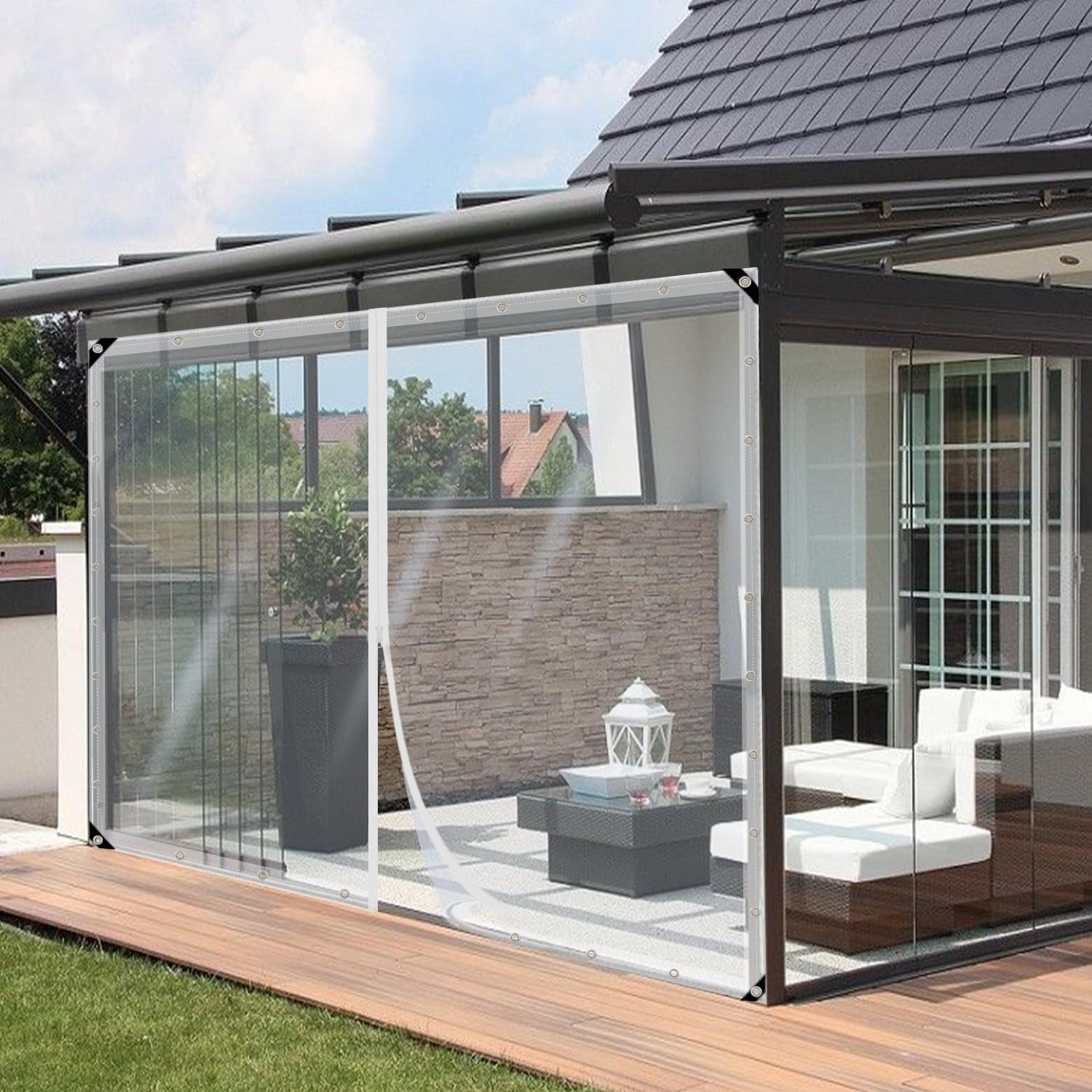 屋根カバー 透明 ポリエチレン 540cm x 16m 【公式通販】