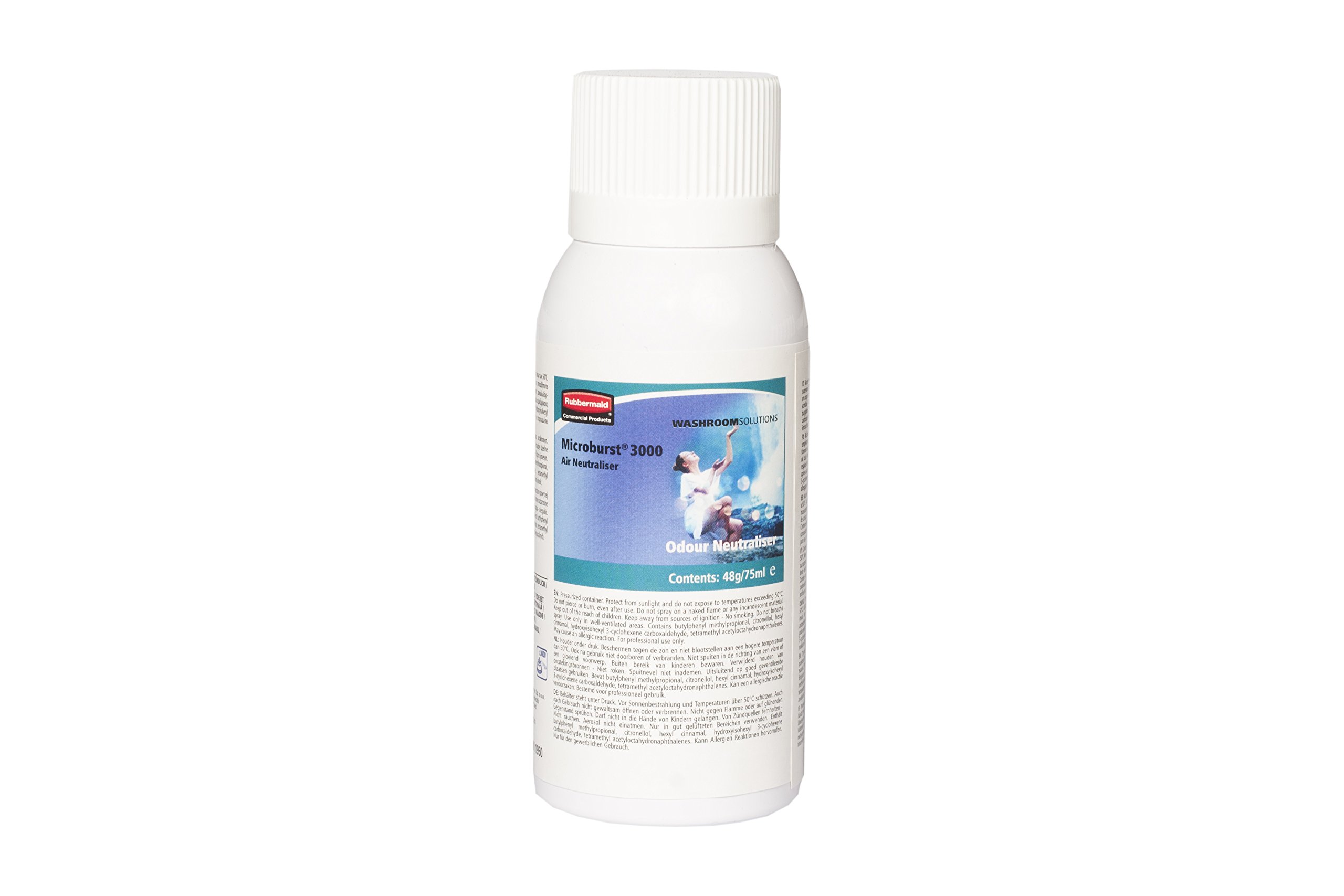 Rubbermaid R0260018 Microburst 3000 Odour Neutraliser Aerosol, 75ml Volume