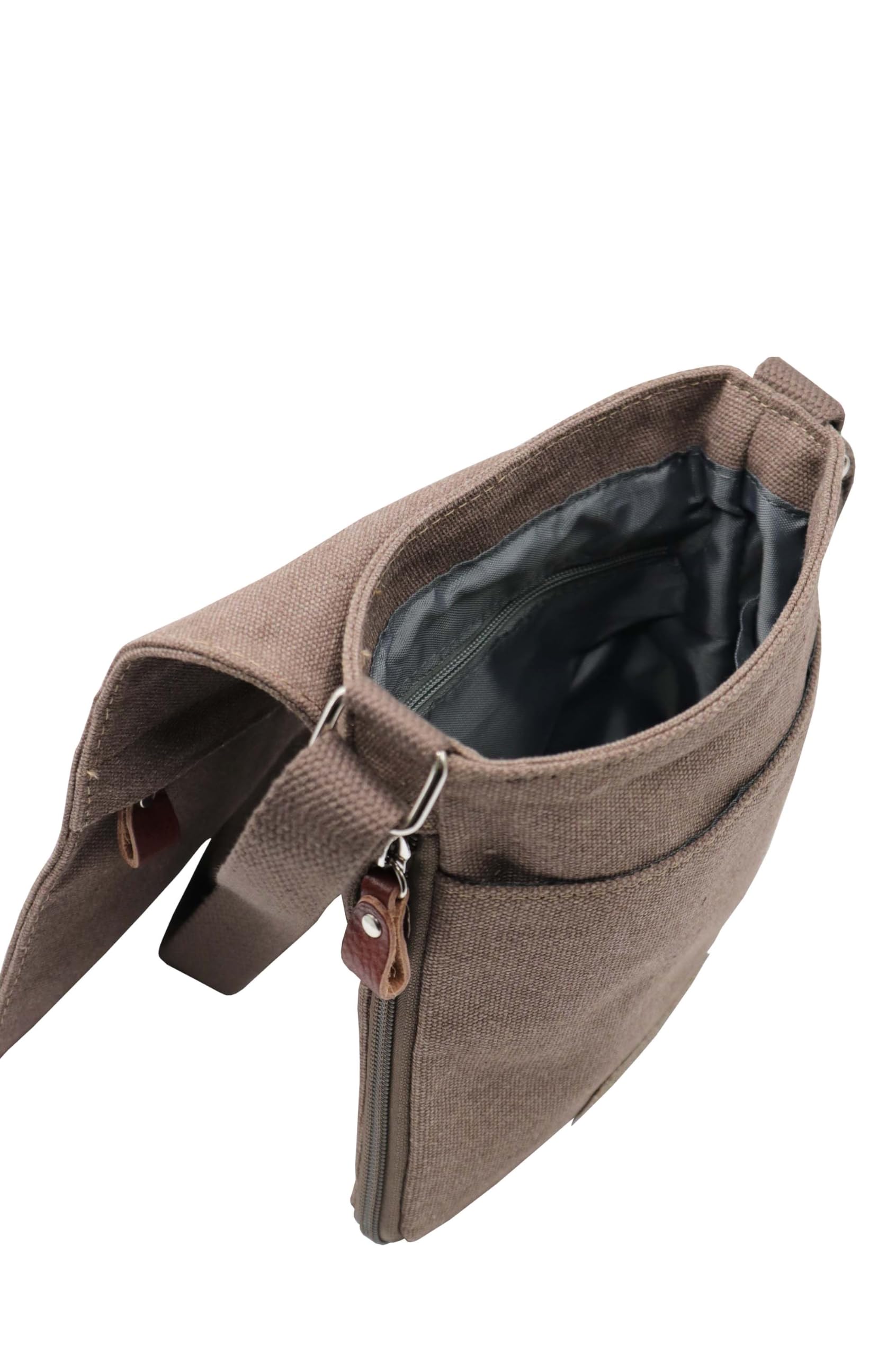Petit sac bandoulière unisexe KATANA en toile garni cuir réf 6506 (6 coul.disp.)