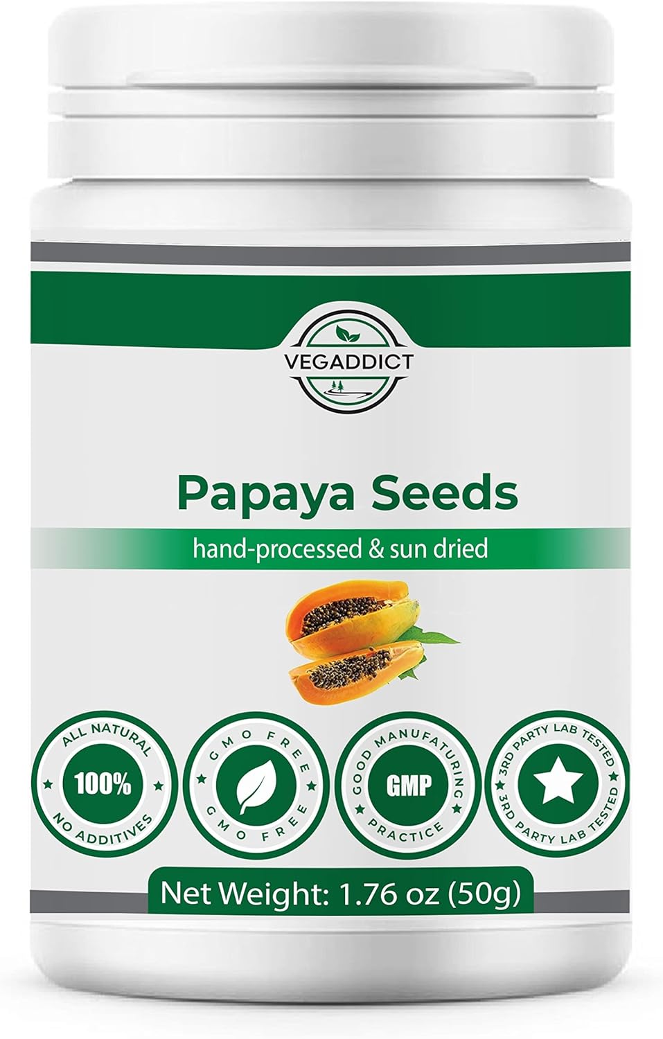 100 Natural Sun Dried Papaya Seeds No Additives High Papaya Enzyme