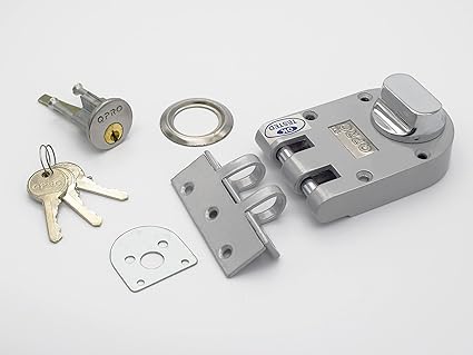 RAB Sliding Lock Stainless Steel Door Cylinder Lock for Cupboard(Code:- TRI VERTIBOLT, Grey)