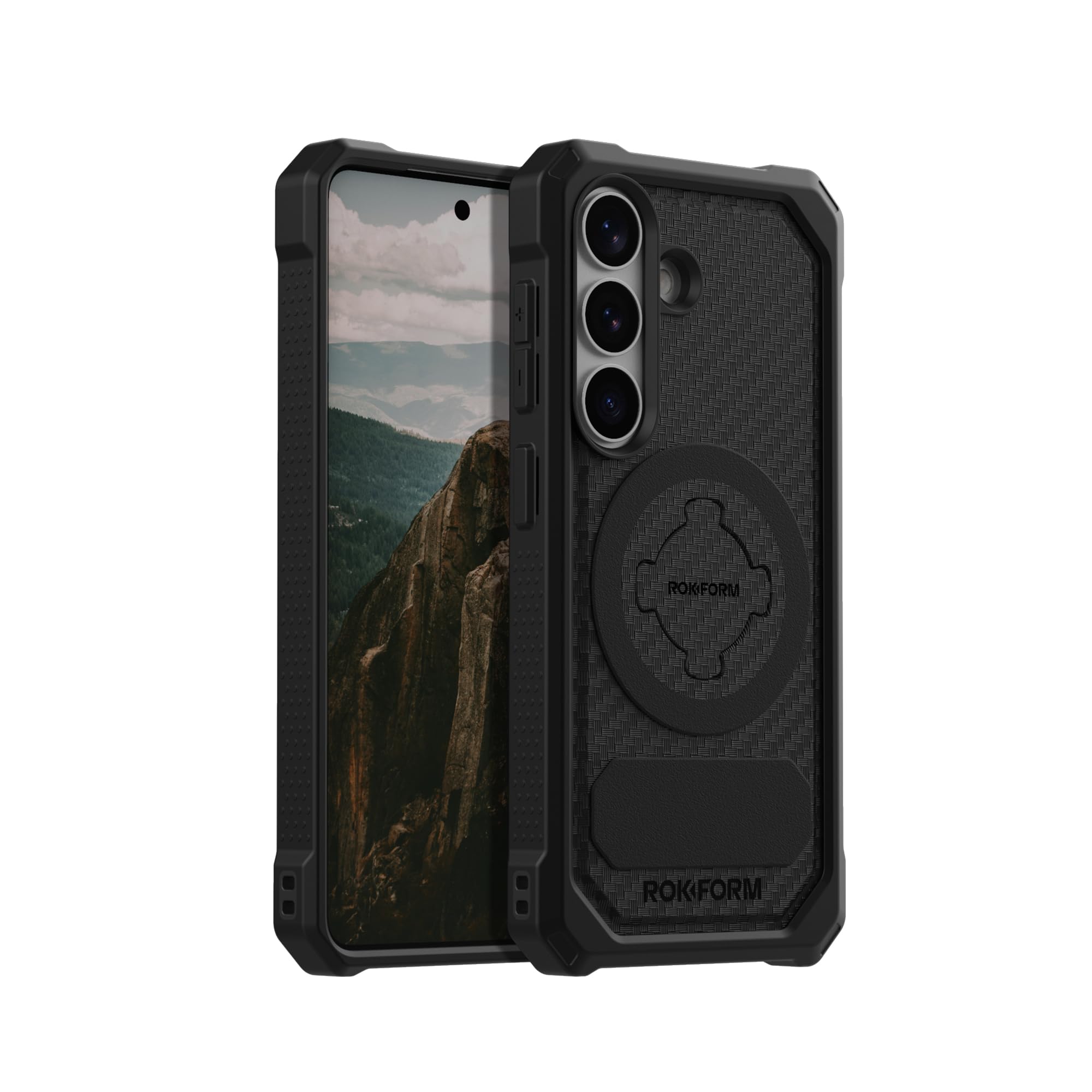 Rokform Rugged Case for Galaxy S26, Magnetic + RokLock (Black) Black S26