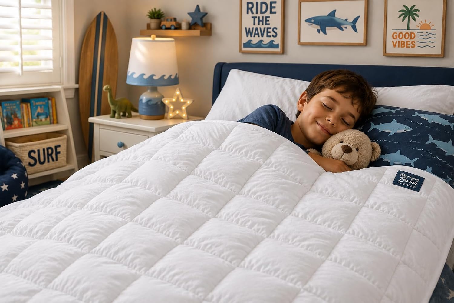 Huntington-Beach Sand Blankets Heavy Weighted Blanket – King Size, 37LBS, 84x75 - Premium Comfort, Ultra-Thick & Durable, Designed for Deep Sleep, Stress Relief & Relaxation