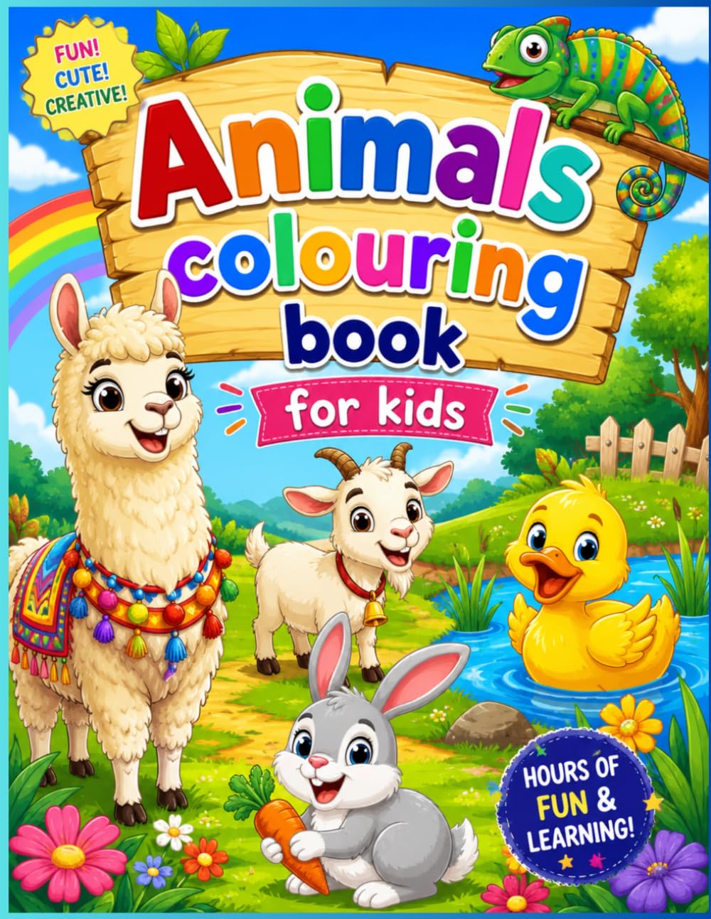 Animals Colouring book for kids