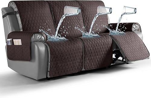 TAOCOCO Funda reclinable 100% impermeable, antideslizante, lavable, con correas elásticas para las piernas, protector de muebles para perros (color