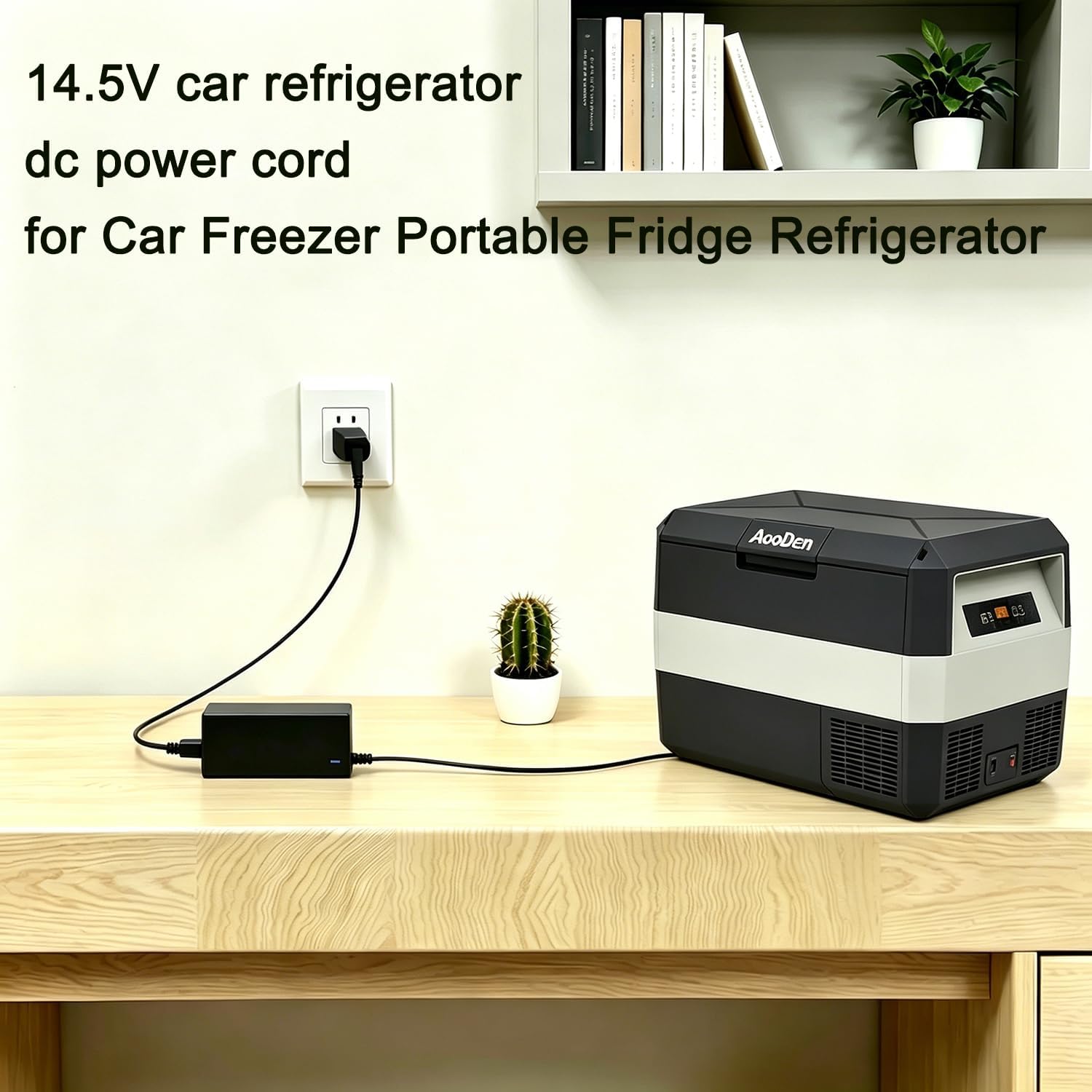 12v car Refrigerator Power Cord for Car Fridge Freezer Compatible with Alpicool, Bodega, Euhomy, BougeRV, ARB, ICECO, Setpower, JoyTutus (AC Adapter Only)