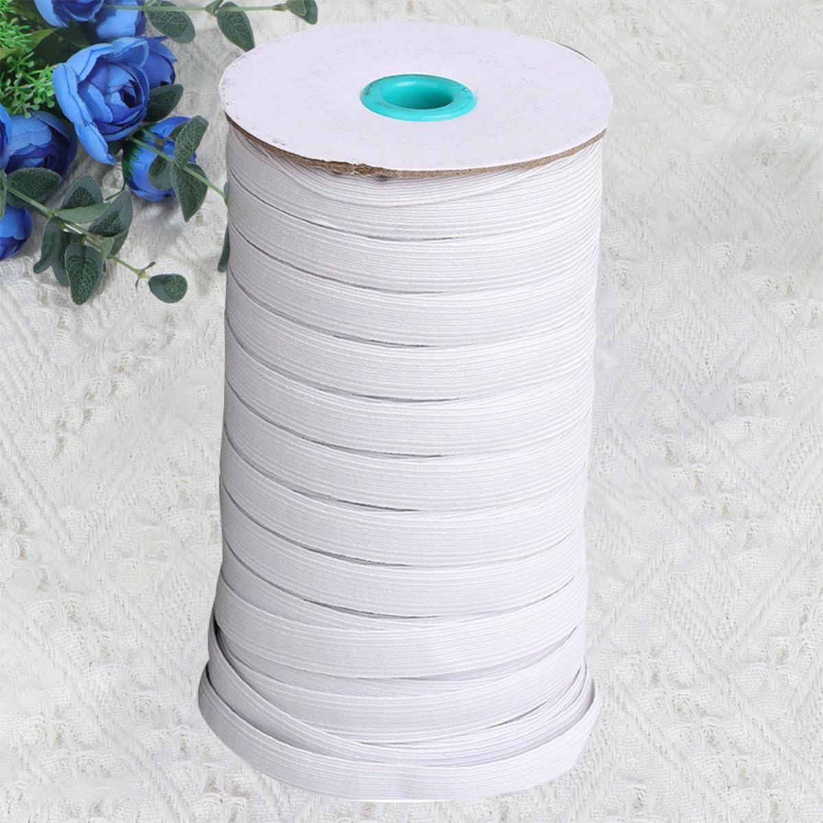 SOESFOUFU White Comfortable and Fashionable Polyester Elastic Band for Mask Replacement DIY Elastic Band for Mask Wearing and Decoration