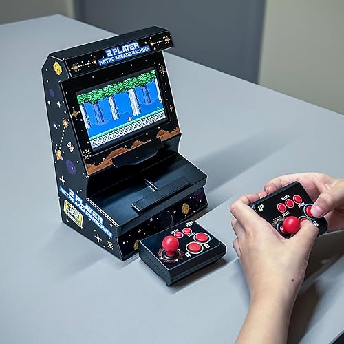 Miniatura 3 de Mini arcade machine with 300 retro games - Wireless mini arcade machine for 2 players - Handheld retro game console with TV connection and 4.3"
