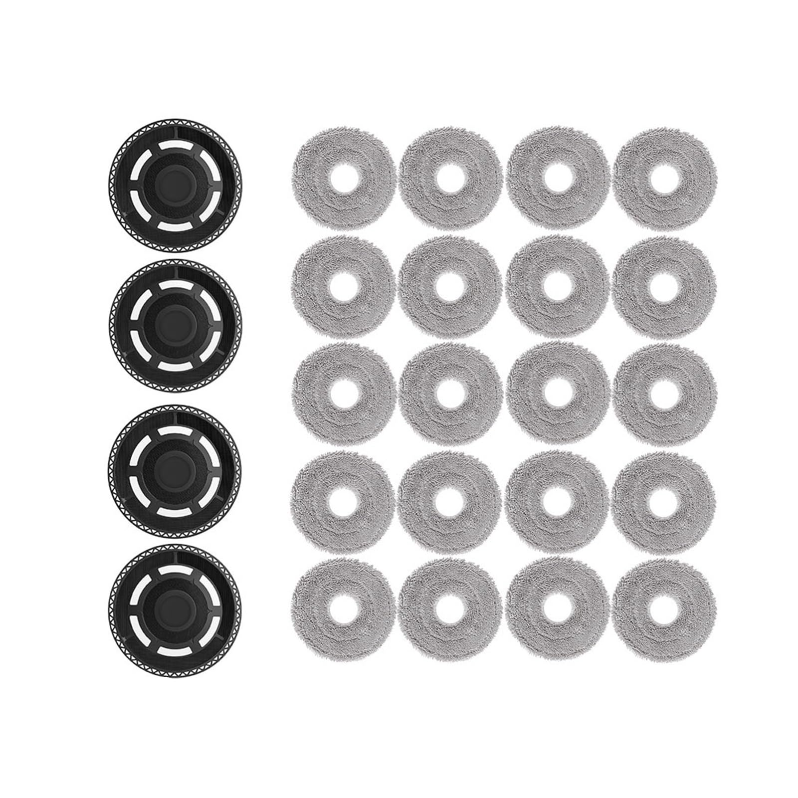EEZII Mop Attachment Mop Rag，Compatible For Xiaomi，Robot Vacuum Mop 5C OV42CN(SET4)