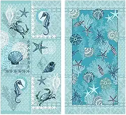 Toalha de Praia Aveludada Oceano Fundo do Mar