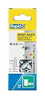 Algopix Similar Product 18 - RAPID 5000672 Rivet Nuts, Ø5 mm, Silver