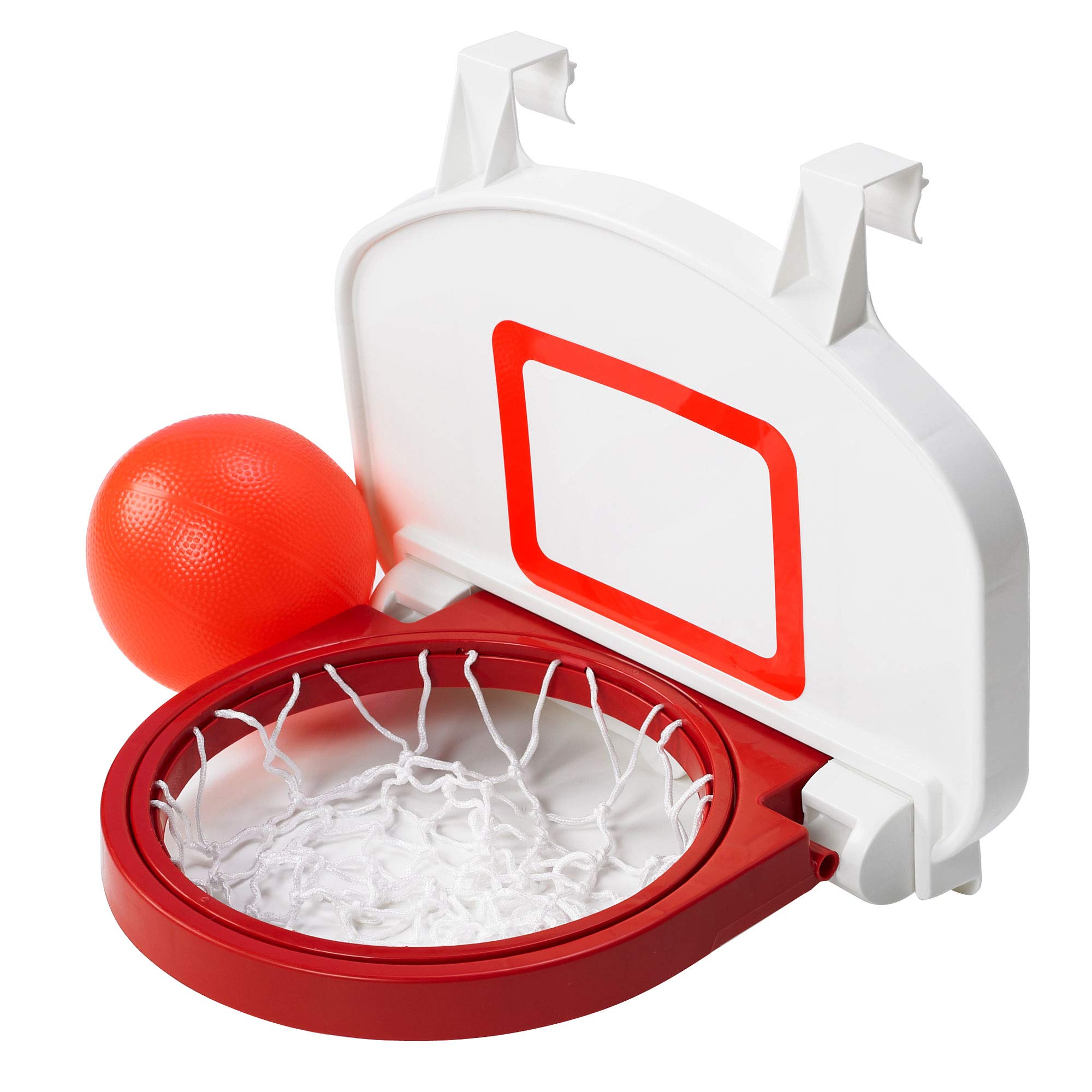 American Plastic Toys Kids’ Basketball Backboard Set with Hoop and Inflatable Ball, Hooks onto Doors, Develop Hand-Eye Coordination, Motor Skills, Physical Activity, Indoor Fun, for Ages 2+