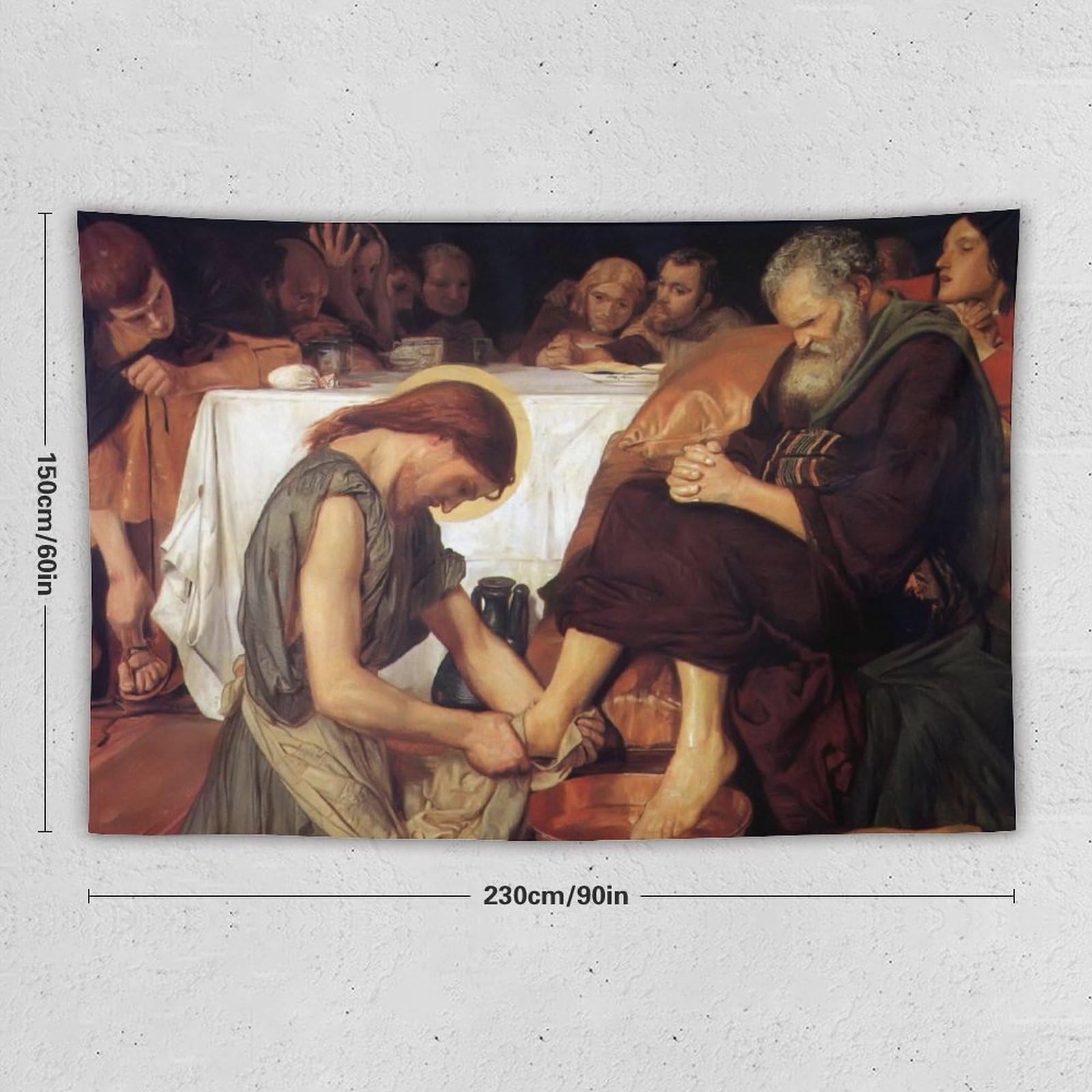 Amazon.co.jp: JESUS CHRIST イエス キリスト ペテロの足を洗う