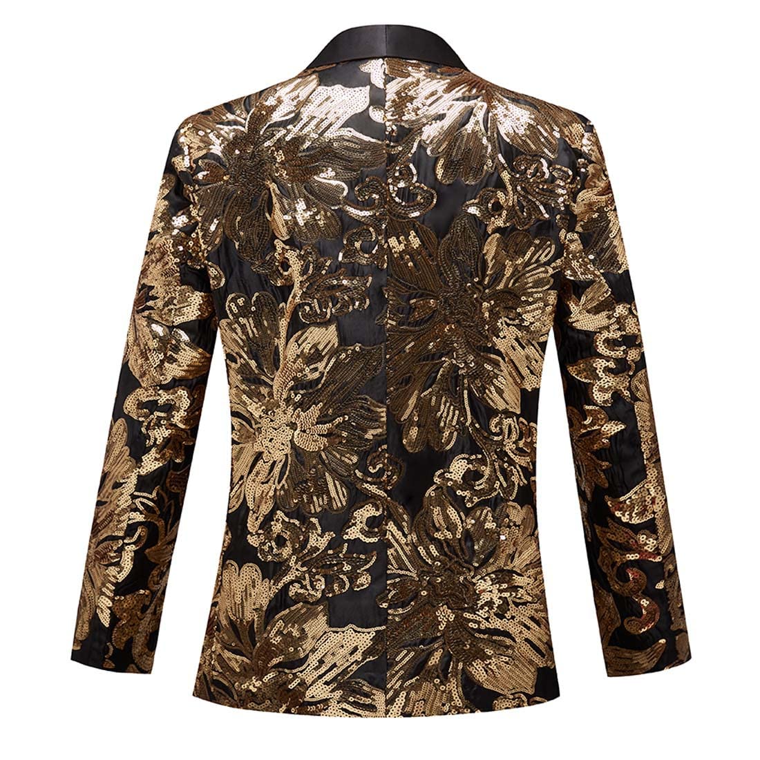 Uomini Moda Colorful Pattern Sequins Suit Jacket