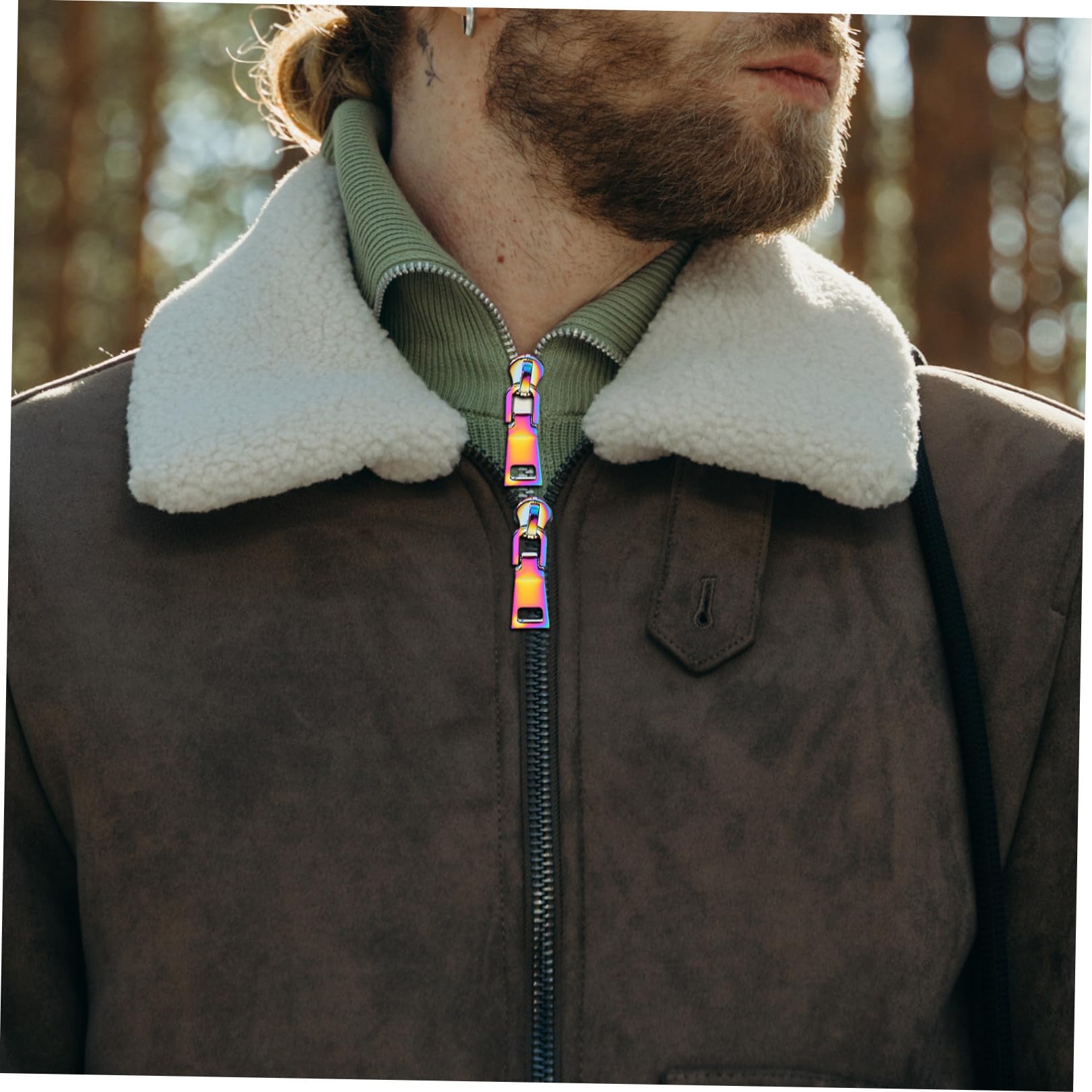 TEHAUX 30piezas Tiradores Decorativos De Cremallera Metálicos Para Ropa y Mochilas Reemplazo Práctico De Accesorios De Cierre