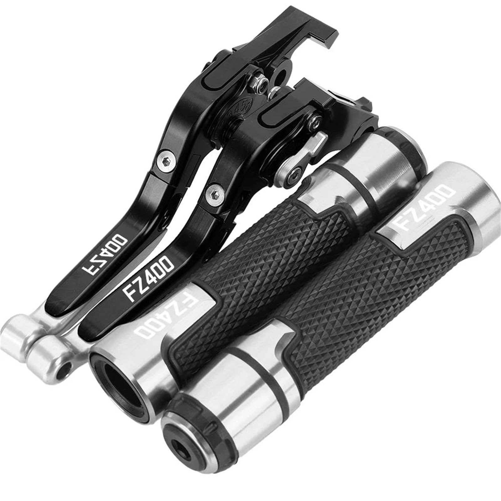 GQUIKGW Replace Motorcycle Extendable Adjustable Clutch Brake Levers Controller Lever Handle Motorcycles for Y-AMAHA FZ400 R FZ 400 1986-1988(Black3)