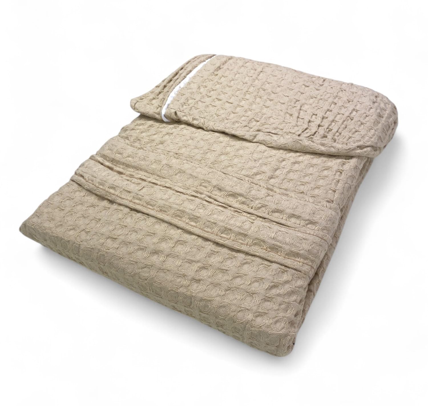 tex family Peignoir Homme Femme en Coton avec Capuche, Nid d'Abeille BEE Apone, Séchage Rapide, Doux