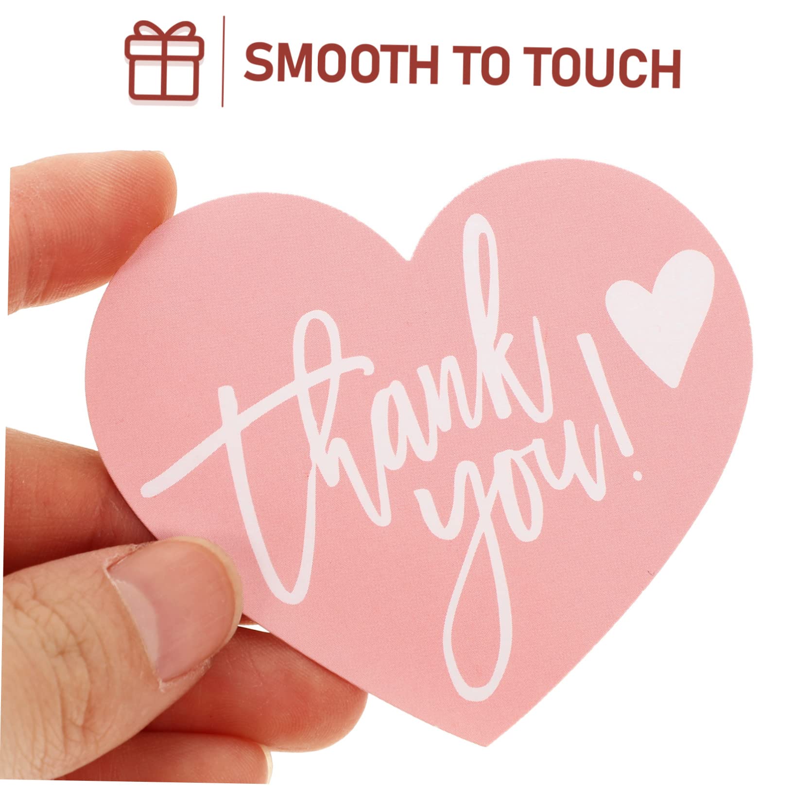 3 Set Biglietti Ringraziamento Forma Cuore Cartoncino Rosa Per Matrimonio E Piccole Attività Commerciali Etichette Decorative Per E Speciali 150 Pezzi*3