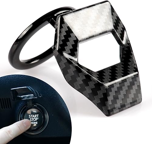 SINGARO Cubierta universal para botón de arranque del motor, ajuste de aleación de zinc para control de potencia del automóvil, cubierta de botón de