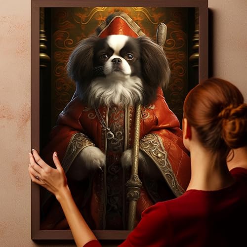 Miniatura 1133 de Thuan Chow Chow Retrato de mascota con disfraz real de perro en un disfraz retrato de perro con vestimenta Retrato medieval de mascota retrato