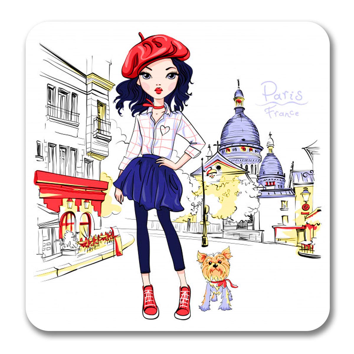 Giftcart C'est Moi Fridge Magnet for Kitchen 9 x 9 cm, Best Fridge Magnet, Magnet for Fridge Door, Souvenir Fridge Magnets