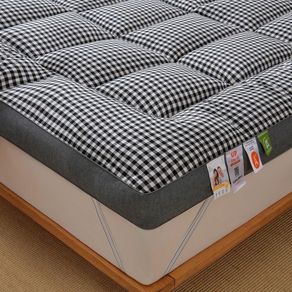 Futon Plegable Tatami Japones Colchón De Futón Engrosar Colchon Cómodo Suave Piso Portátil Cama De Invitados Colchón De Camping Tatami De Piso Respirable Colchn De Futn,Negro,120 * 200cm