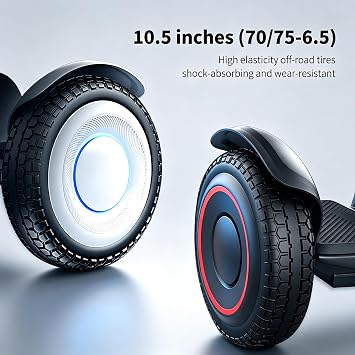 Outer Tire 70/75-6.5 Tubeless Tire for Segway Ninebot S2, Compatible with Ninebot S/Mini PRO Scooter Rubber Outer Non-Slip Tire 10.5 inches(70/65-6.5)Tyre Original Accessories