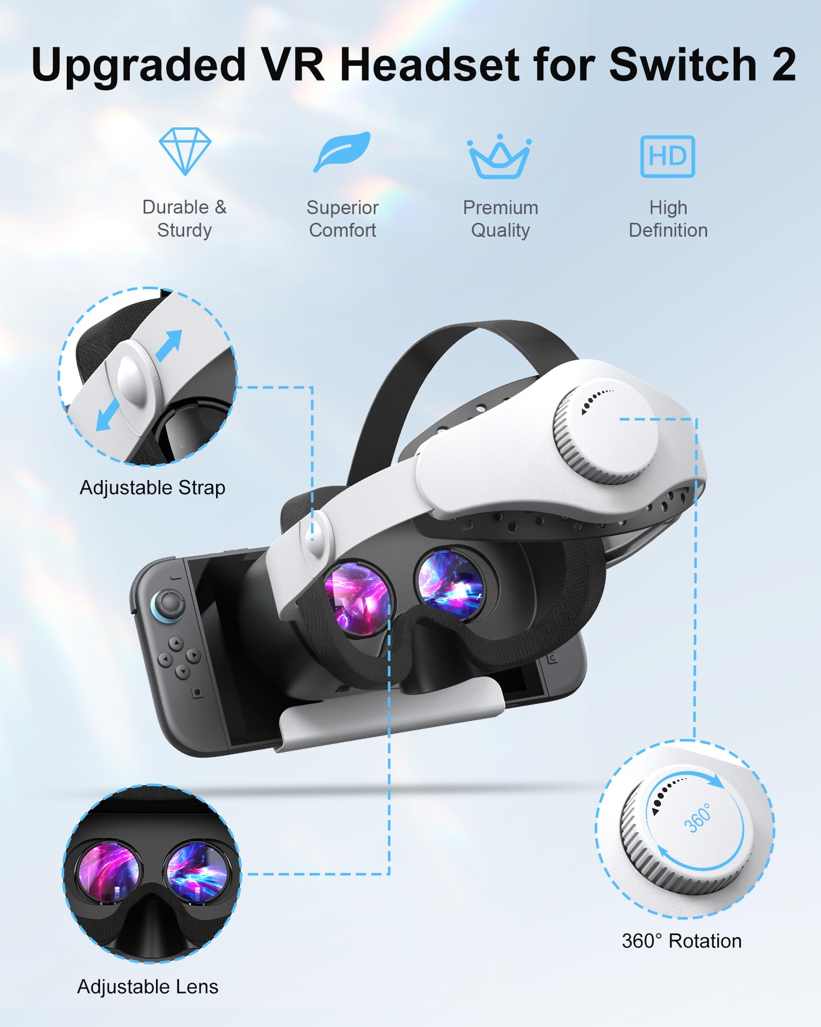 Amazon.co.jp: STARTRC GAMES ゲーム機用アップグレード版VRヘッド