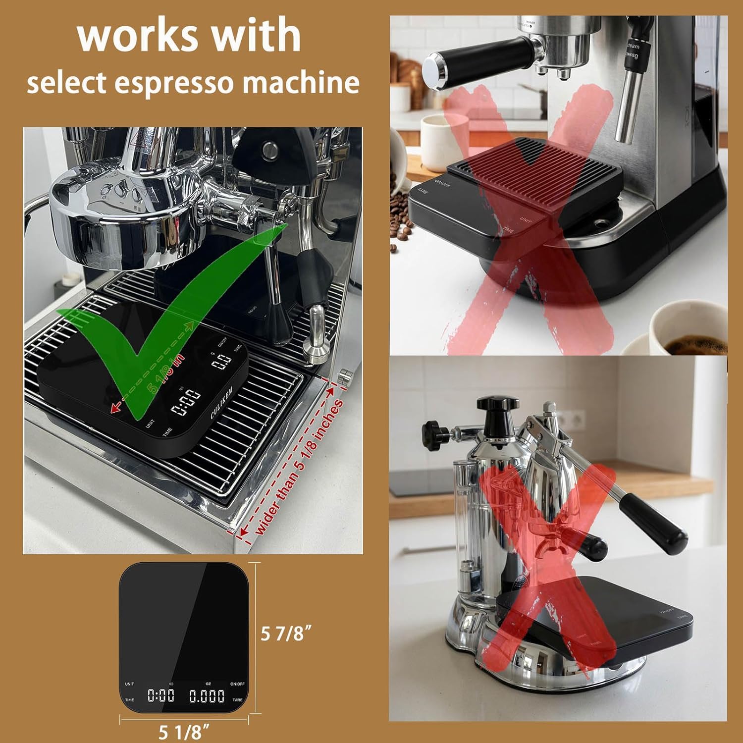 Pour Over Coffee Scale with Timer - High Precis Digital Espro Scale