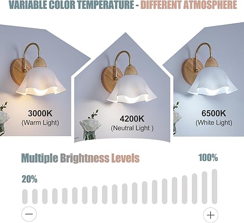 Miniatura 7 de Paquete de 6 bombillas de emergencia recargables con temporizador remoto y 3 temperaturas de color, bombilla de reserva de batería para apliques