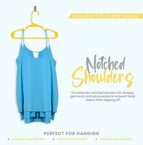 Vista 36 de Utopia Home Paquete de 40 perchas para niños, perchas de plástico de 11.5 pulgadas para armario, perchas para ropa y colgador infantil para armario