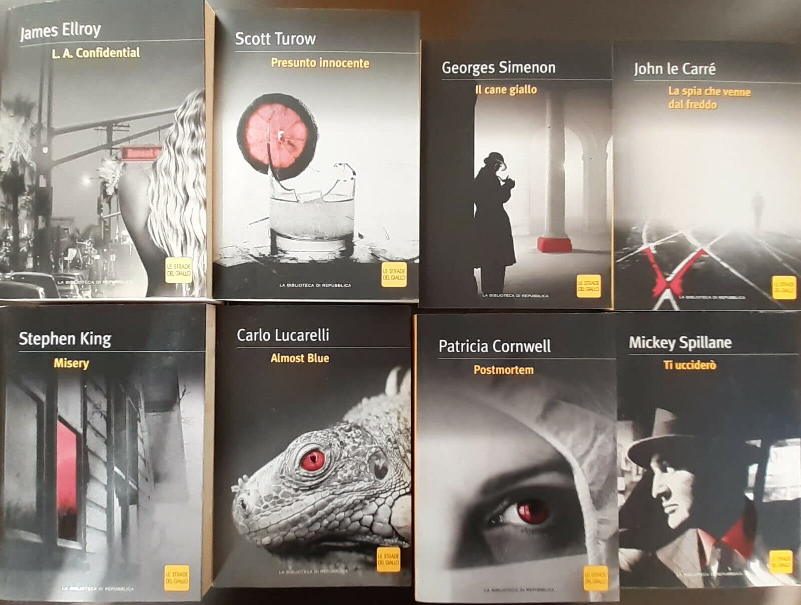 LE STRADE DEL GIALLO - BIBLIOTECA DI REPUBBLICA - LOTTO 18 VOLUMI COME NUOVI