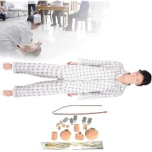 Full Body CPR First aid Training Dummy, Nursing Training Manikin, Interchangeable Patient Care Manikin, Elderly Manikin for Nursing Medical Training Teaching