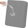 Easy-Going Waterproof Chair Cushion Cover, Non-Slip Leakproof Sofa Seat Cushion Slipcovers, Quilted and Stretch Furniture Protector for Dogs, Pets (1-Piece Chair Cushion, Beige)