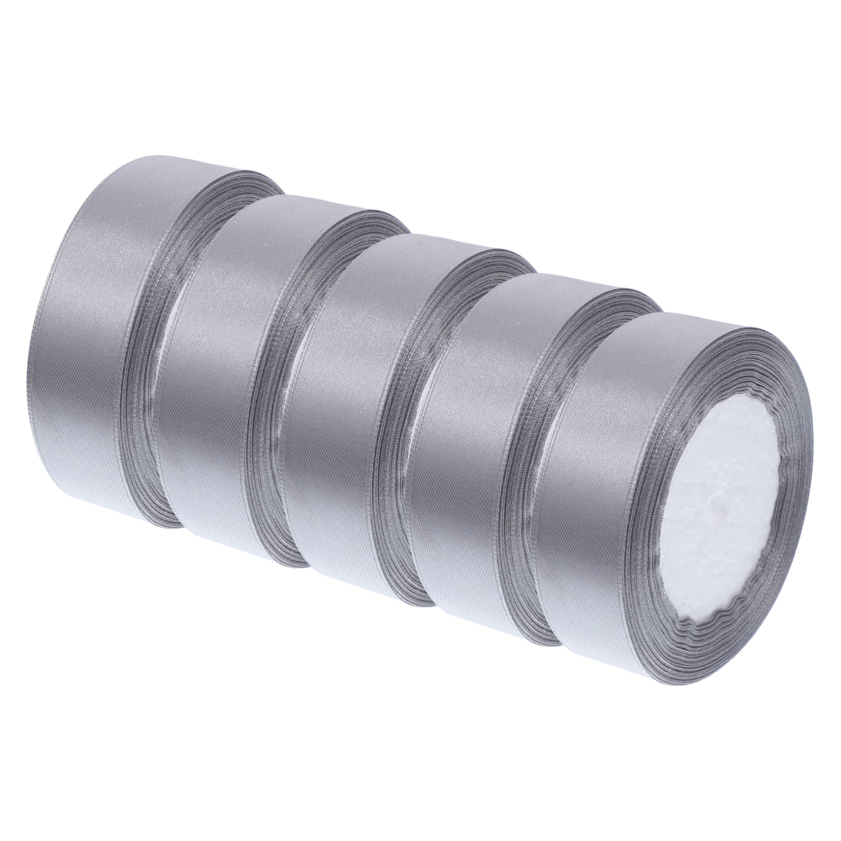 GRADENEVE5 Rolls Wrapping Ribbons Wide Satin Ribbon for DIY Craft Bouquet & Box Packaging Lilac & Multi Color Options for Weddings and Parties