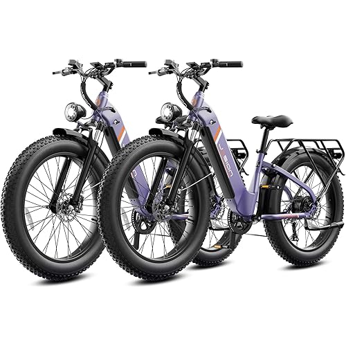 Jasion Thunder Electric Bike,1800W Peak Ebikes for Adults,26''Fat Tire Best Ebike for Men,80 Miles with 864Wh Removable Battery,30+MPH Max Speed Bicycles,400LB Capacity,Hydraulic Brakes