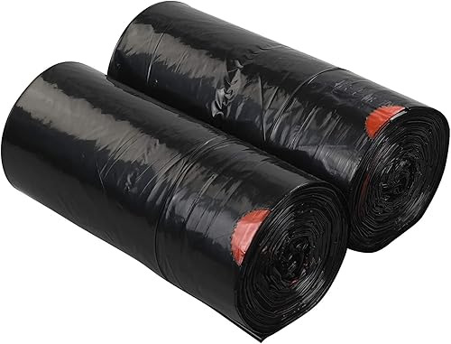 Miniatura 7 de Teyyvn Bolsas de basura negras con cordón, 4 galones, 220 unidades