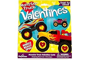 Super Valentine Exchange Pack of Monster Trucks Dirt Bike Valentine Cards for Kids