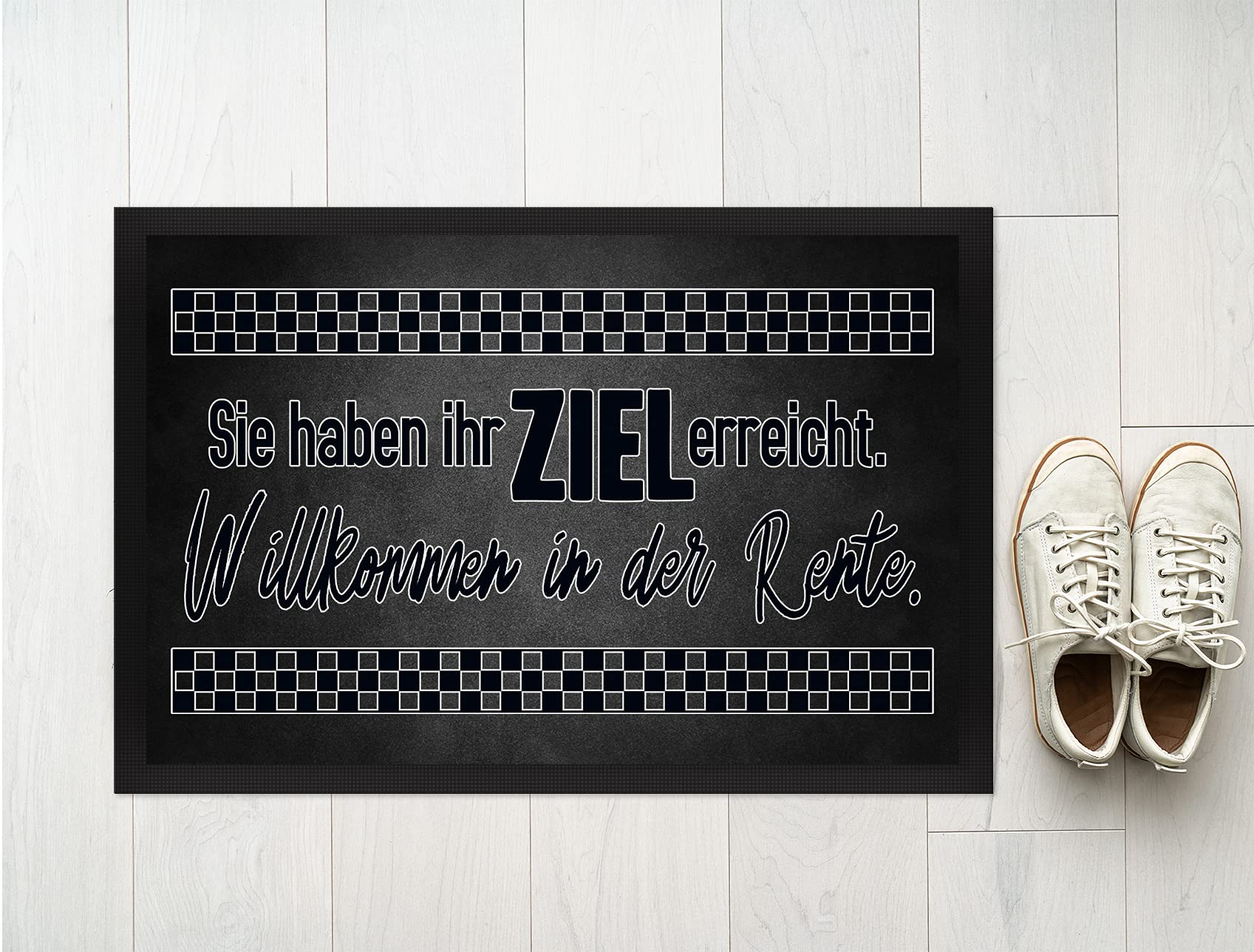 Zerbino Umoristico 'Sie Haben Ihr Ziel Erreicht' – 40x60 Cm – Antiscivolo In PVC – Lavabile