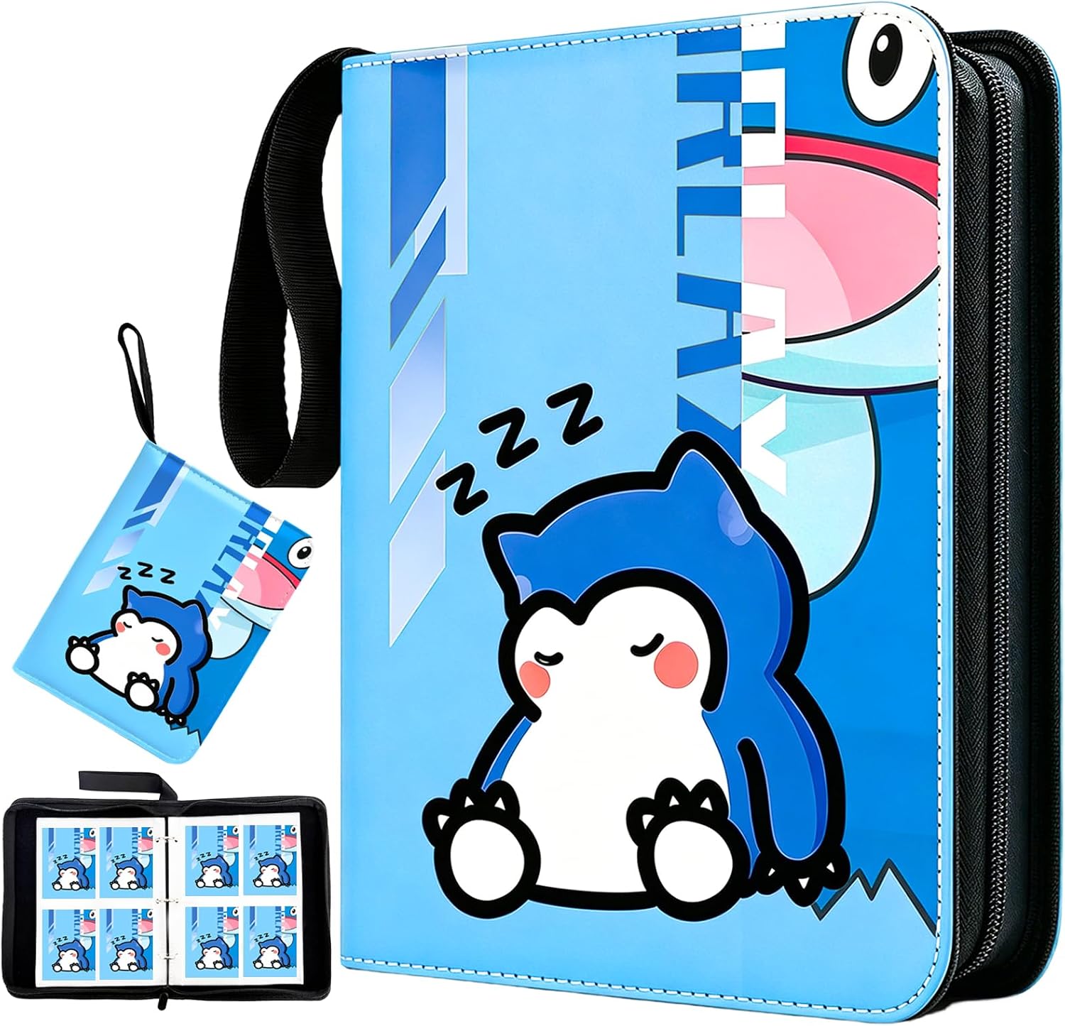 Card Binder 4 Pocket Trading Card Holder Fits 400 Cards with
