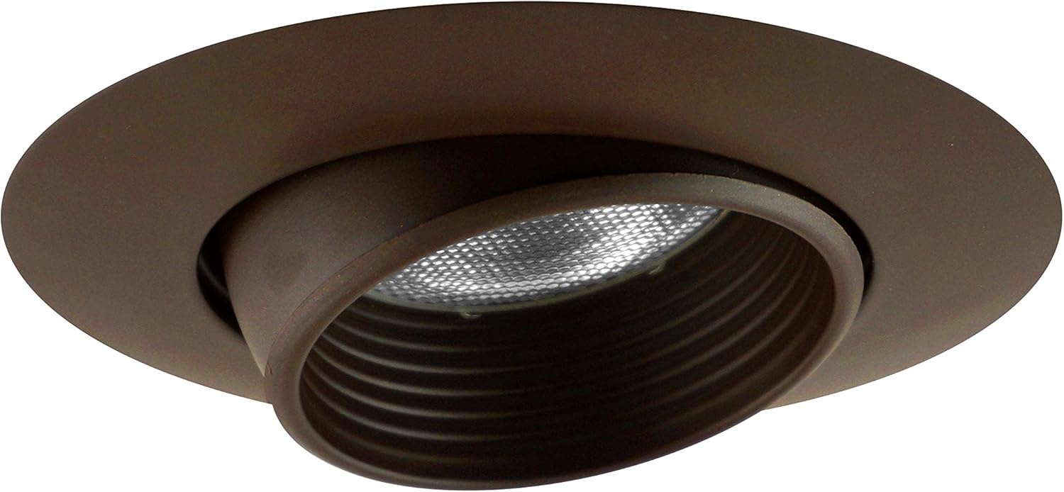 NICOR Lighting 6 in. Oil-Rubbed Bronze Recessed Eyeball Trim with Baffle (17526OB)